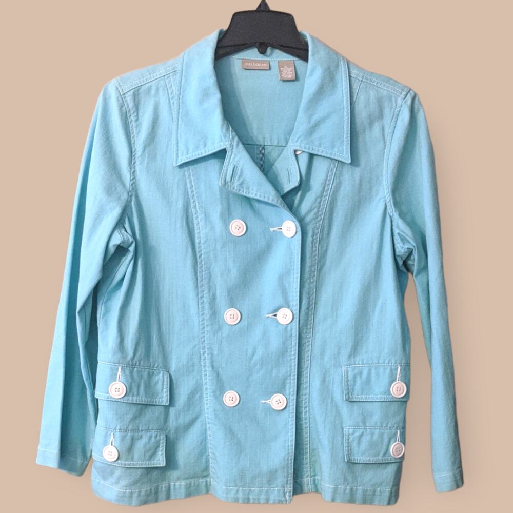 Aqua Blue Fieldgear Lightweight Jacket Size XL